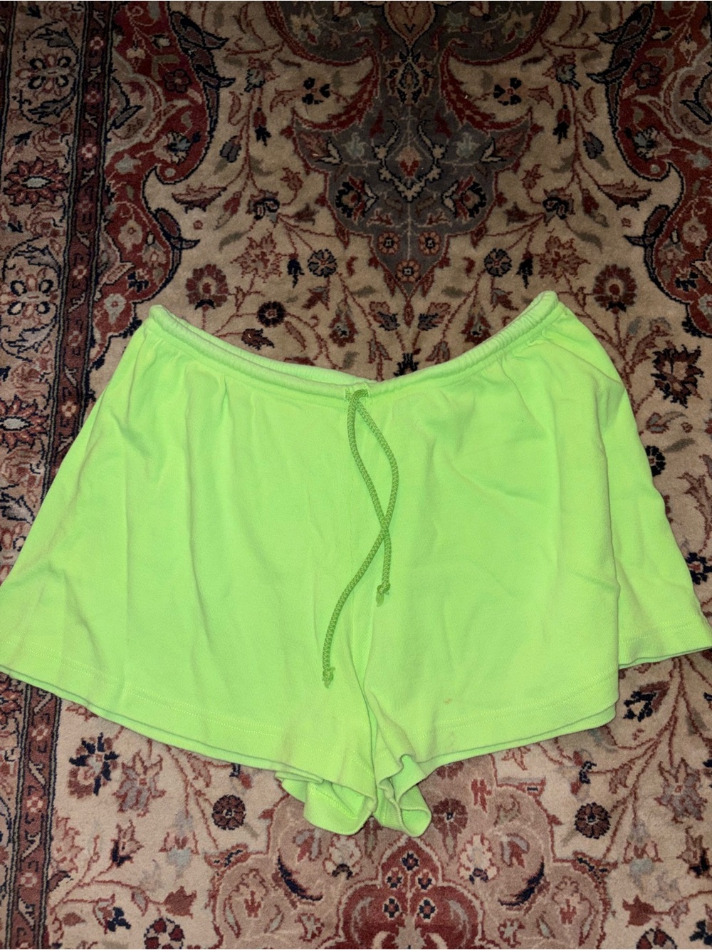 Vintage Neon Green Athletic Shorts